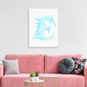 Drache gestalteter Buchstabe E, Drachenalphabet, M Leinwanddruck (Insitu (Wohnzimmer))