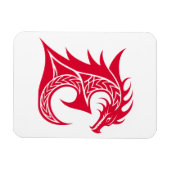 Drache gestalteter Buchstabe E, Drachenalphabet, M Magnet (Horizontal)