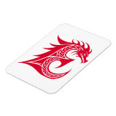 Drache gestalteter Buchstabe E, Drachenalphabet, M Magnet (Linke Seite)