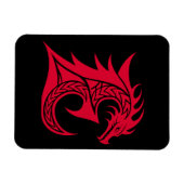 Drache gestalteter Buchstabe E, Drachenalphabet, M Magnet (Horizontal)