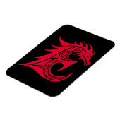 Drache gestalteter Buchstabe E, Drachenalphabet, M Magnet (Linke Seite)