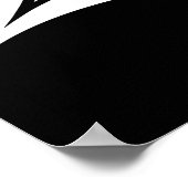 Drache gestalteter Buchstabe E, Drachenalphabet, M Poster (Ecke)