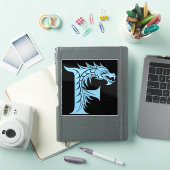 Drache gestalteter Buchstabe F, Drachenalphabet, M Aufkleber (iPad Hülle)