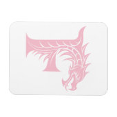 Drache gestalteter Buchstabe F, Drachenalphabet, M Magnet (Horizontal)