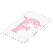 Drache gestalteter Buchstabe F, Drachenalphabet, M Magnet (Linke Seite)