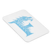 Drache gestalteter Buchstabe F, Drachenalphabet, M Magnet (Rechte Seite)
