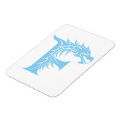 Drache gestalteter Buchstabe F, Drachenalphabet, M Magnet (Linke Seite)