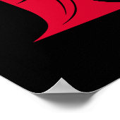 Drache gestalteter Buchstabe F, Drachenalphabet, M Poster (Ecke)