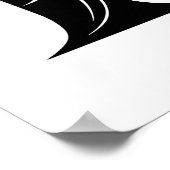 Drache gestalteter Buchstabe F, Drachenalphabet, M Poster (Ecke)