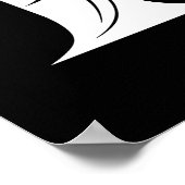 Drache gestalteter Buchstabe F, Drachenalphabet, M Poster (Ecke)
