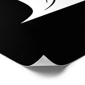Drache gestalteter Buchstabe F, Drachenalphabet, M Poster (Ecke)