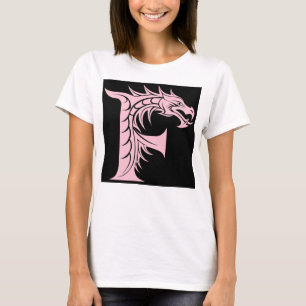 Drache gestalteter Buchstabe F, Drachenalphabet, M T-Shirt