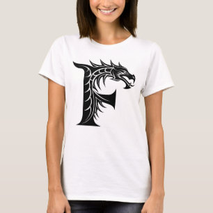 Drache gestalteter Buchstabe F, Drachenalphabet, M T-Shirt