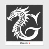 Drache gestalteter Buchstabe G, Drachenalphabet, M Aufkleber (Blatt)