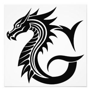 Drache gestalteter Buchstabe G, Drachenalphabet, M Fotodruck
