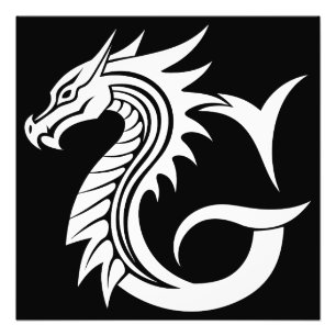 Drache gestalteter Buchstabe G, Drachenalphabet, M Fotodruck