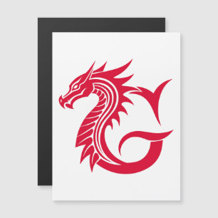 Drache gestalteter Buchstabe G, Drachenalphabet, M Magneteinladung
