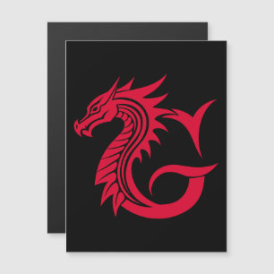 Drache gestalteter Buchstabe G, Drachenalphabet, M Magneteinladung