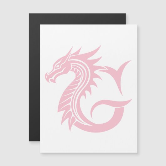 Drache gestalteter Buchstabe G, Drachenalphabet, M Magneteinladung (Vorne/Hinten)