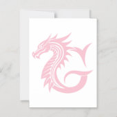 Drache gestalteter Buchstabe G, Drachenalphabet, M Magneteinladung (Vorderseite)