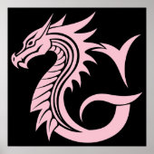 Drache gestalteter Buchstabe G, Drachenalphabet, M Poster (Vorne)