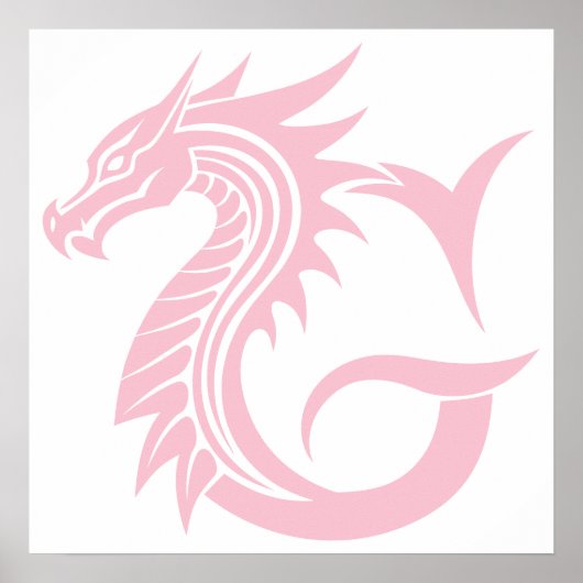 Drache gestalteter Buchstabe G, Drachenalphabet, M Poster (Vorne)