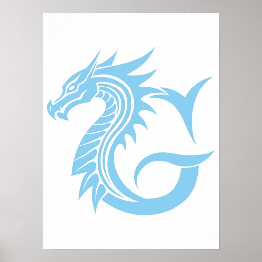 Drache gestalteter Buchstabe G, Drachenalphabet, M Poster (Vorne)