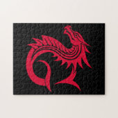 Drache gestalteter Buchstabe G, Drachenalphabet, M Puzzle (Horizontal)