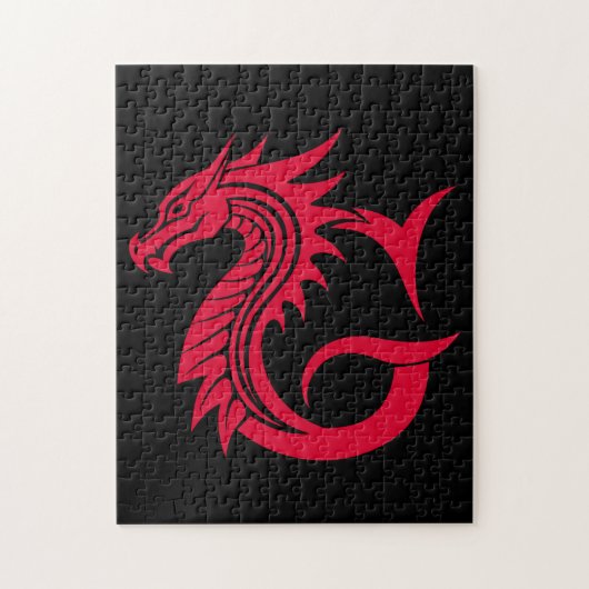 Drache gestalteter Buchstabe G, Drachenalphabet, M Puzzle (Vertikal)