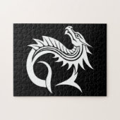 Drache gestalteter Buchstabe G, Drachenalphabet, M Puzzle (Horizontal)
