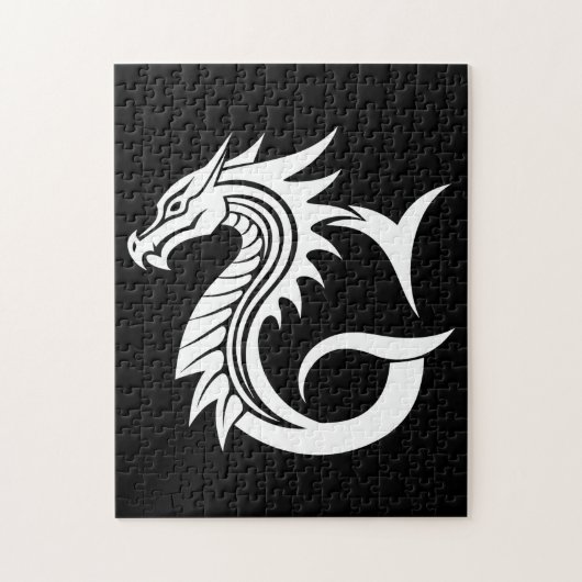 Drache gestalteter Buchstabe G, Drachenalphabet, M Puzzle (Vertikal)