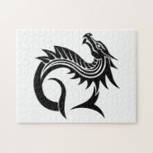 Drache gestalteter Buchstabe G, Drachenalphabet, M Puzzle (Horizontal)