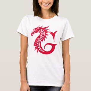 Drache gestalteter Buchstabe G, Drachenalphabet, M T-Shirt