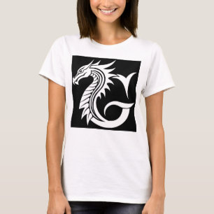 Drache gestalteter Buchstabe G, Drachenalphabet, M T-Shirt