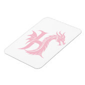 Drache gestalteter Buchstabe H, Drachenalphabet, M Magnet (Linke Seite)