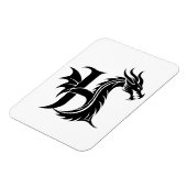 Drache gestalteter Buchstabe H, Drachenalphabet, M Magnet (Linke Seite)