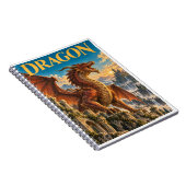 Drache, Gothic-Fantasy-Monster Notizblock (Rechte Seite)