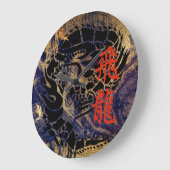 Drache Große Wanduhr (Winkel)