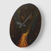 Drache Große Wanduhr (Winkel)