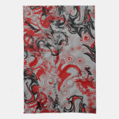 Drache-Grungy abstrakte Kunst Handtuch (Vertikal)