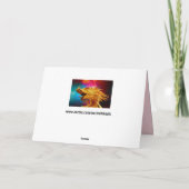 Drache-Grußkarte des viel Glück chinesische Karte (Rückseite)