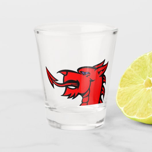 Drache-HauptSchnapsglas Schnapsglas (Vorderseite)