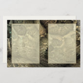 Drache-Haut-Fraktal-Kunst-Briefpapier Briefpapier (Vorne/Hinten)