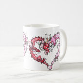 Drache-Herz Kaffeetasse (VorderseiteRechts)