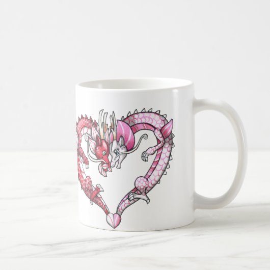 Drache-Herz Kaffeetasse (Rechts)