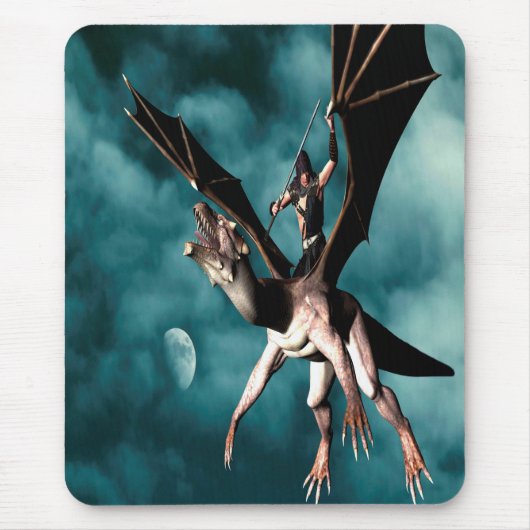 Drache Himmels Krieger Mousepad (Vorne)