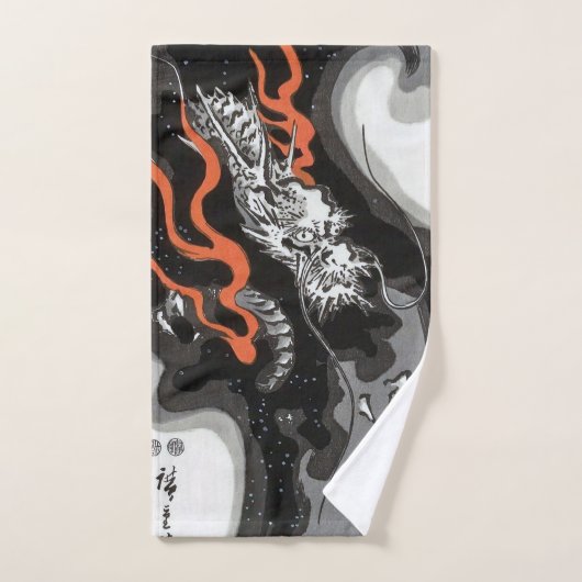 Drache, Hiroshige, Ukiyo-e Handtuch (Handtuch)