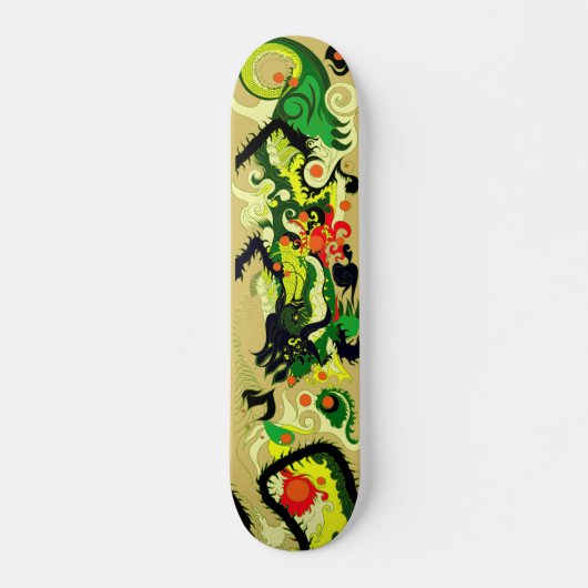 Drache-Höhle (Pergament) Skateboard (Vorne)