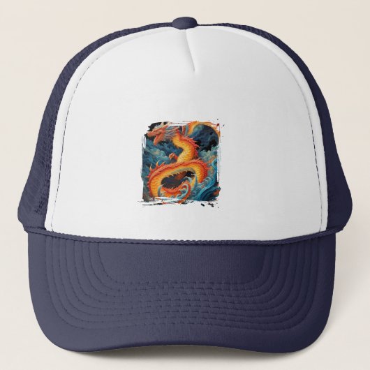 Drache Hut Truckerkappe (Vorderseite)