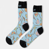 Drache Icons Muster Socken (Linkes Detail)